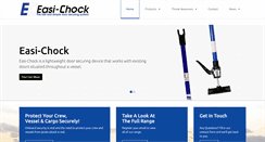 Desktop Screenshot of easi-chock.com