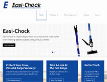 Tablet Screenshot of easi-chock.com